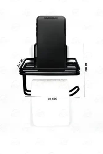 Matte Black Spare Toilet Paper Holder Vs714 - VIPGROSS (1)