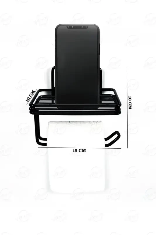 Matte Black Spare Toilet Paper Holder Vs714 - 2