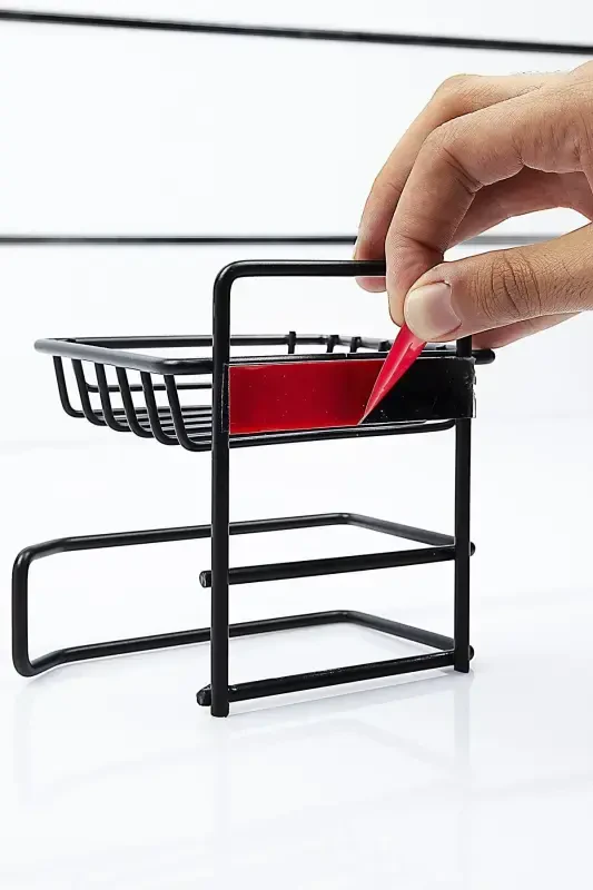 Matte Black Spare Toilet Paper Holder Vs714 - 4