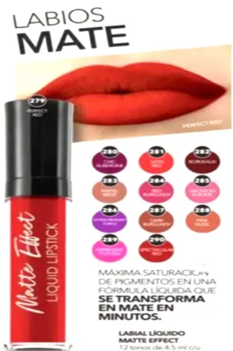 Matte Efect Liquid Lipstick Parlak Yansımalı Ruj- 08 Perfect Red Kırmızı-08 Perfect Red - 3