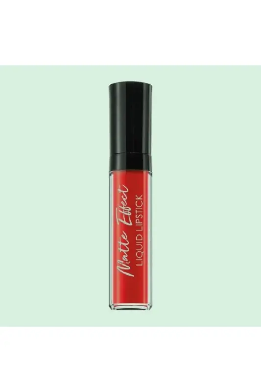 Matte Efect Liquid Lipstick Parlak Yansımalı Ruj- 08 Perfect Red Kırmızı-08 Perfect Red - 4