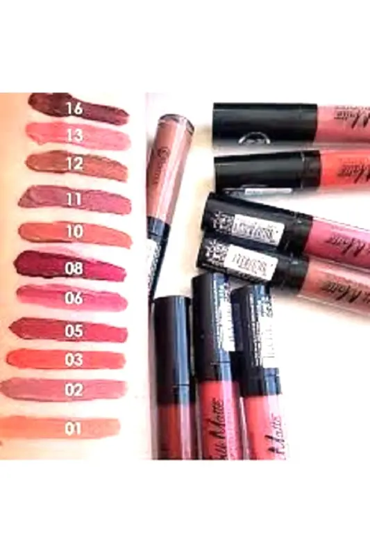Matte Efect Liquid Lipstick Parlak Yansımalı Ruj-Plumping 04 Red İn Fire Turuncu-Plumping 04 Red İn Fire - 7