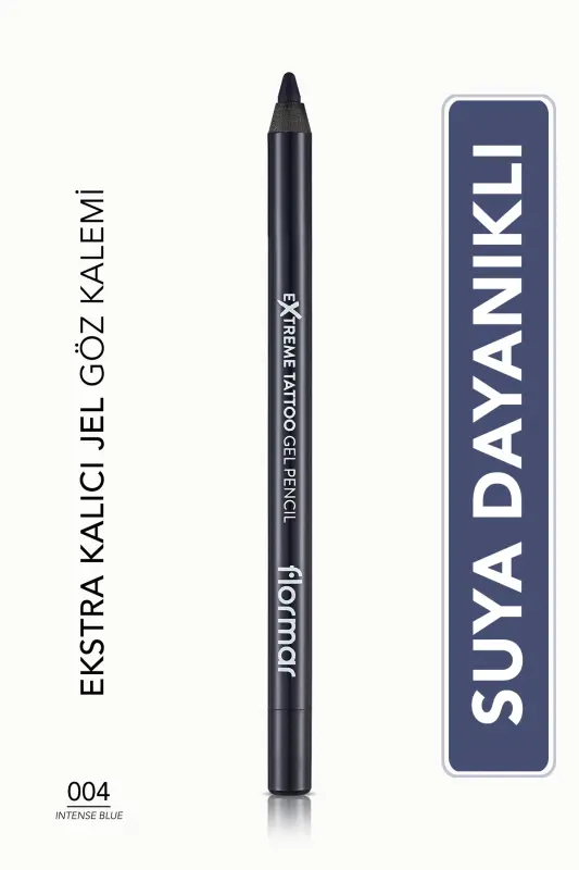 Matte Lasting Eye Pencil (BLUE) - Extreme Tattoo Gel Pencil - 004 Intense Blue - 8682536028868-004 INTENSE BLUE - 2
