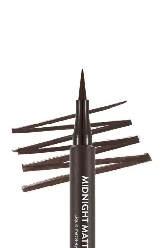 Matte Liquid Pen Eyeliner (BROWN) - Midnight Matte Eyeliner - 002 Brown - 8690604641659 - 002 BROWN - 2