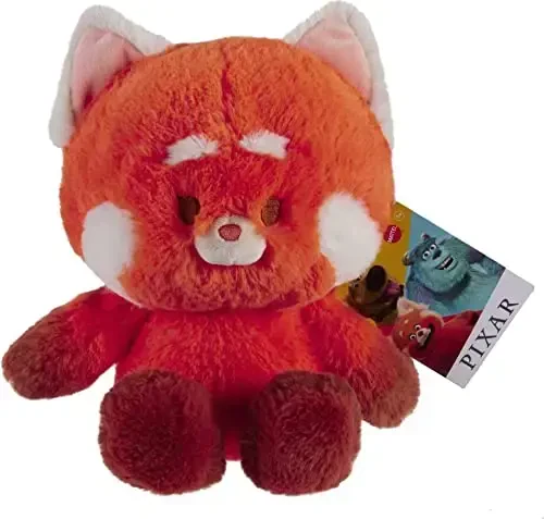 Mattel Disney va Pixar Turning Red yumshoq o'yinchoq, Qizil Panda 10 dyuymli Mei Li ayiqcha, film qahramonidan ilhomlangan yumshoq o'yinchoq - 5