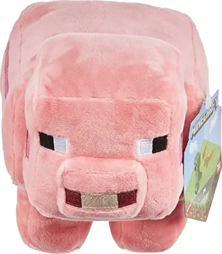 Mattel Minecraft Asosiy Plush Character Yumshoq Qo'g'irchoqlar, Video O'yinlaridan Ilhomlangan Kollektsion O'yinchoq Sovg'alari 3 Yosh va Undan Katta Bolalar va Muxlislar Uchun - 3