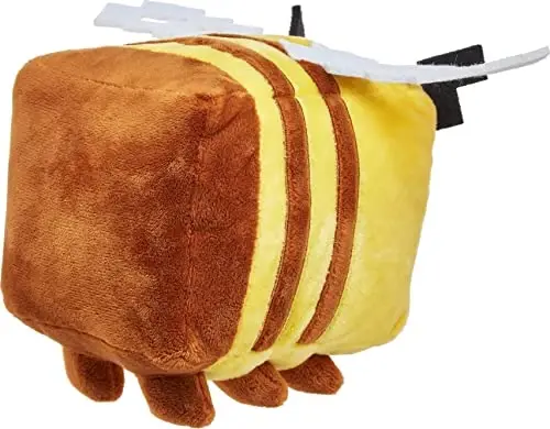 Mattel Minecraft Basic 8-inch Plush Bee Stuffed Animal Figure, Soft Doll Inspired by Video Game Character - 4