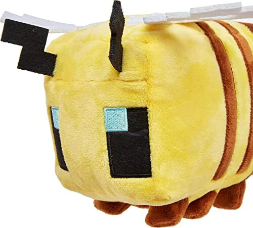Mattel Minecraft Basic 8-inch Plush Bee Stuffed Animal Figure, Soft Doll Inspired by Video Game Character - 5
