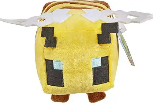 Mattel Minecraft Basic 8-inch Plush Bee Stuffed Animal Figure, Soft Doll Inspired by Video Game Character - 6