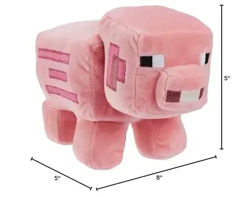 Mattel Minecraft Basic Plush Character Soft Dolls, Video Game-Inspired Collectible Toy Gifts for Kids & Fans Ages 3 Years Old & Up - 7