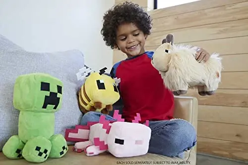 Mattel Minecraft Basic Plush Character Soft Dolls, Video Game-Inspired Collectible Toy Gifts for Kids & Fans Ages 3 Years Old & Up (Pack of 2) - MATTEL (1)