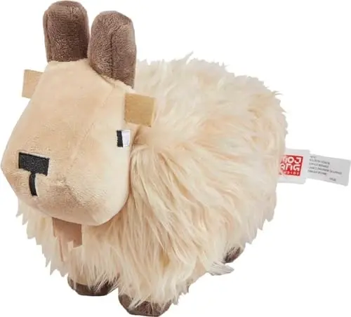 Mattel Minecraft Basic Plush Toy, Echki Yumshoq Qo'g'irchoq, Video o'yinning Muxlislar Sevimli Qahramonidan Ilhomlangan 8 dyuymli Kolleksiya - 4