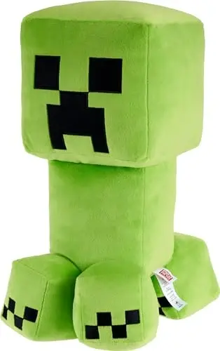 Mattel Minecraft Creeper Jumbo Plush Figure, Large 16-inch Soft Doll with Pixelated Design Inspired by The Video Game - 5