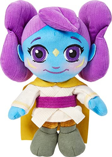 Mattel Star Wars Yosh Jedi Sarguzashtlari Plush, Lys Plush, Yumshoq Qahramon Kuklalari, Disney+ Animatsion Seriyasidan Ilhomlangan Plush O'yinchoqlar, 8 dyuym - Mattel