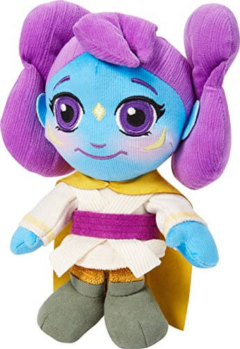 Mattel Star Wars Yosh Jedi Sarguzashtlari Plush, Lys Plush, Yumshoq Qahramon Kuklalari, Disney+ Animatsion Seriyasidan Ilhomlangan Plush O'yinchoqlar, 8 dyuym - 2
