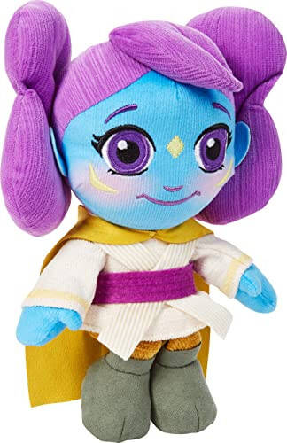 Mattel Star Wars Yosh Jedi Sarguzashtlari Plush, Lys Plush, Yumshoq Qahramon Kuklalari, Disney+ Animatsion Seriyasidan Ilhomlangan Plush O'yinchoqlar, 8 dyuym - 3
