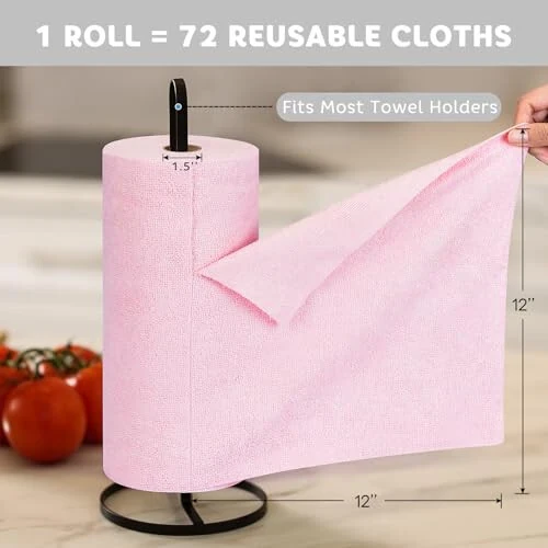 Matthew Microfiber Cleaning Cloth Roll 72Pack (12