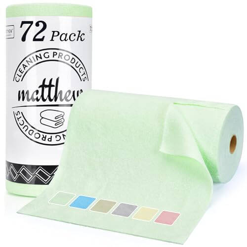 Matthew Microfiber Cleaning Cloth Roll 72Pack (12