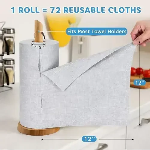 Matthew Microfiber Cleaning Cloth Roll 72Pack (12