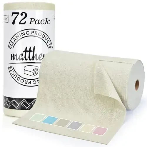 Matthew Microfiber Cleaning Cloth Roll 72Pack (12