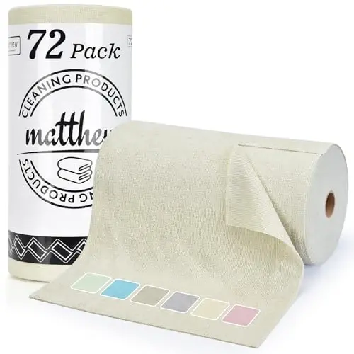 Matthew Microfiber Cleaning Cloth Roll 72Pack (12