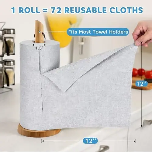 Matthew Microfiber Cleaning Cloth Roll 72Pack (12