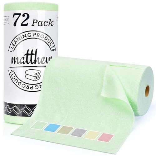 Matthew Microfiber Cleaning Cloth Roll 72Pack (12