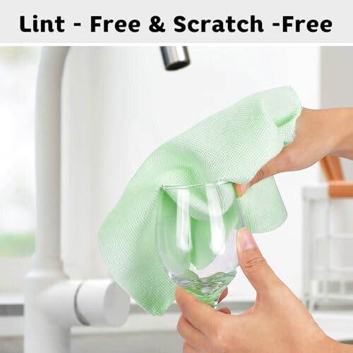 Matthew Mikrofiber Temizlik Bezi Rulosu 72'li Paket (30x30 cm) Yeniden Kullanılabilir Kağıt Havlular ve Yıkanabilir Koparılabilir Havlular, Ultra Su Emici Tüy ve İz Bırakmayan Cam, Bulaşık, Banyo, Araba Temizlik Bezleri - Yeşil - 6