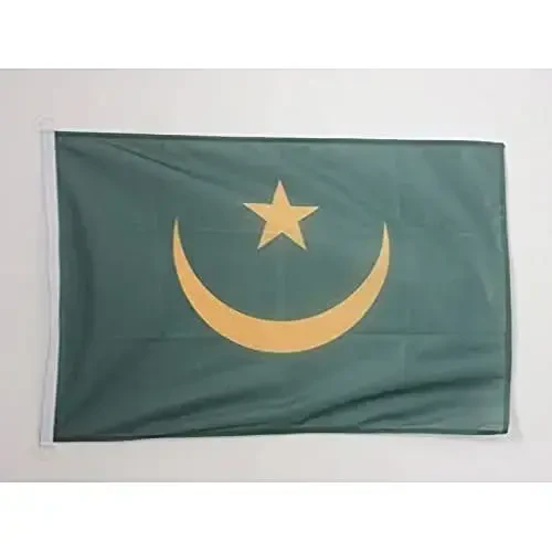 Mauritania NAUTICAL Flag 18'' x 12'' - Mauritanian flags 30 x 45 cm. - Banner 12x18 in for boat - AZ FLAG 