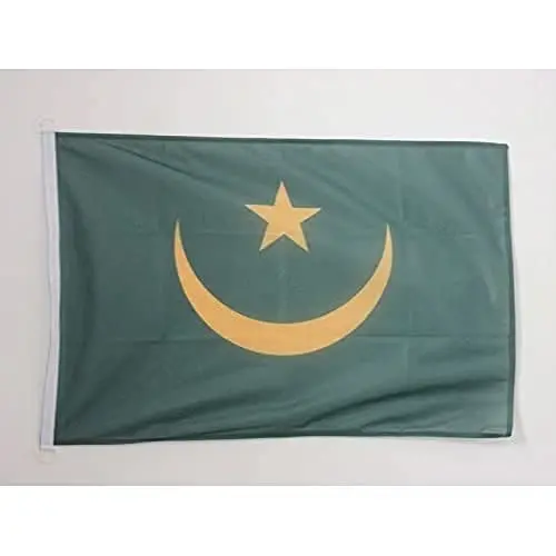Mauritania NAUTICAL Flag 18'' x 12'' - Mauritanian flags 30 x 45 cm. - Banner 12x18 in for boat - AZ FLAG - AZ FLAG