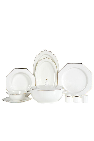 Mavera Collection 60 Piece Dinner Set Gold - 3