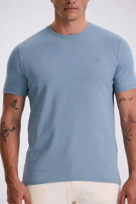 Mavi %100 Pamuk Slim Fit Bisiklet Yaka Basic T-Shirt - 4