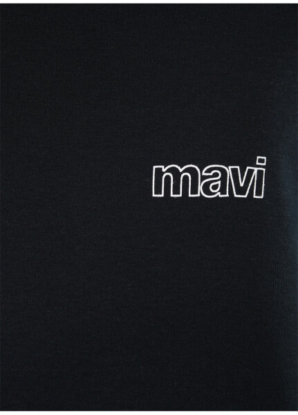 Mavi Bisiklet Yaka Düz Siyah Erkek T-Shirt M0610360-900_BASIC TİŞÖRT - 12