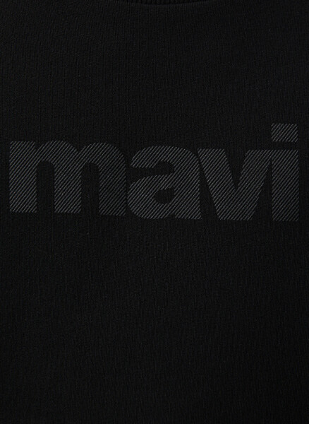 Mavi Bisiklet Yaka Siyah Erkek Sweatshirt 066303-900 MAVİ BASKILI SWEATSHIRT - 6