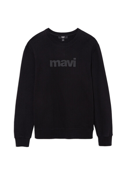 Mavi Bisiklet Yaka Siyah Erkek Sweatshirt 066303-900 MAVİ BASKILI SWEATSHIRT - 7