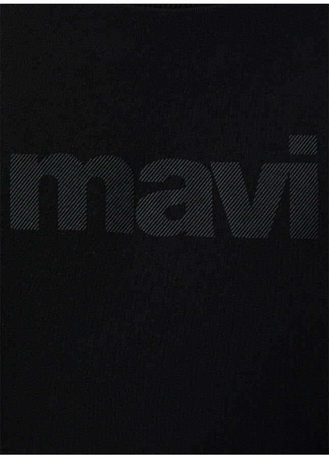 Mavi Bisiklet Yaka Siyah Erkek Sweatshirt 066303-900 MAVİ BASKILI SWEATSHIRT - 13