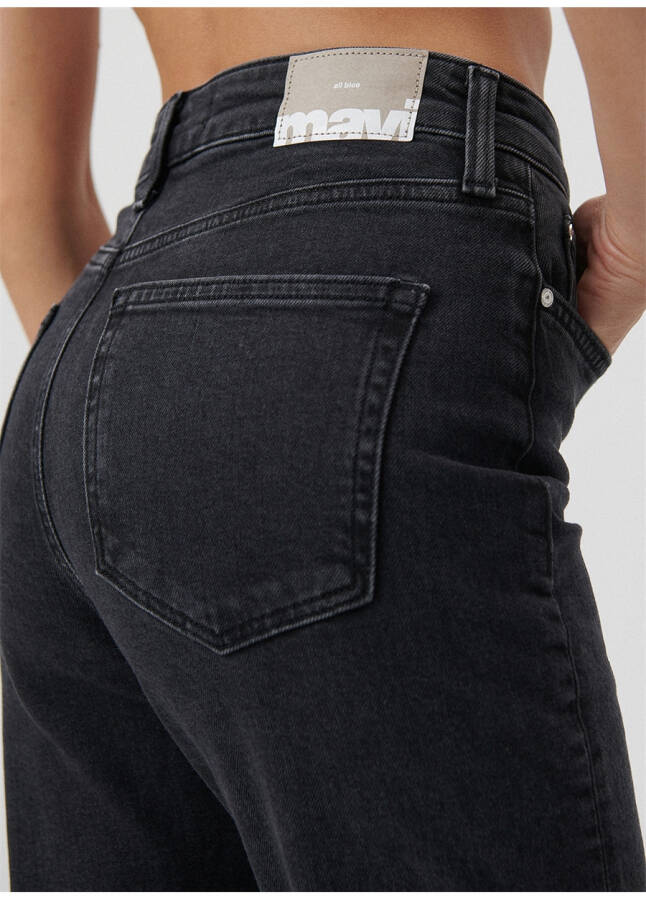 Mavi CINDY Orta Dumanlı Mom Fit Gri Kadın Denim Pantolon M100277 - 27