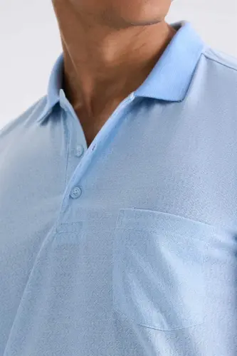 Mavi Classic Fit Printed Pocket Polo Neck T-Shirt - 4