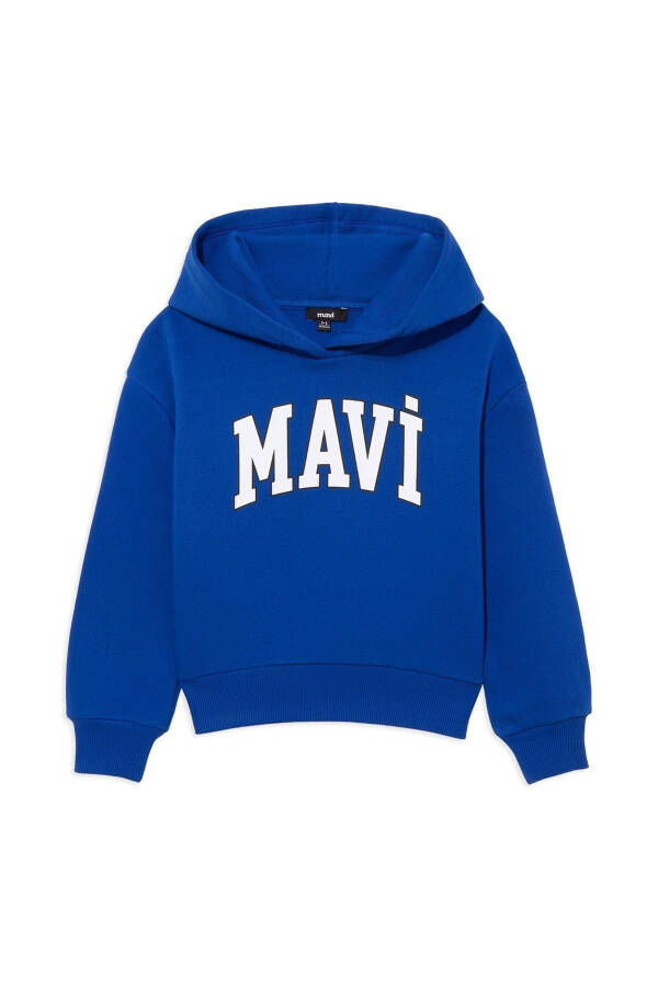 MAVİ ÇOCUK MAVİ BASKILI KAPÜŞONLU SWEATSHIRT Saks M 6610110-70896 - 1