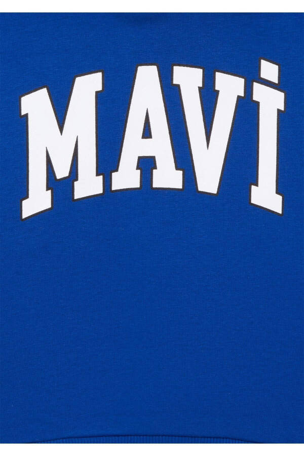 MAVİ ÇOCUK MAVİ BASKILI KAPÜŞONLU SWEATSHIRT Saks M 6610110-70896 - 3