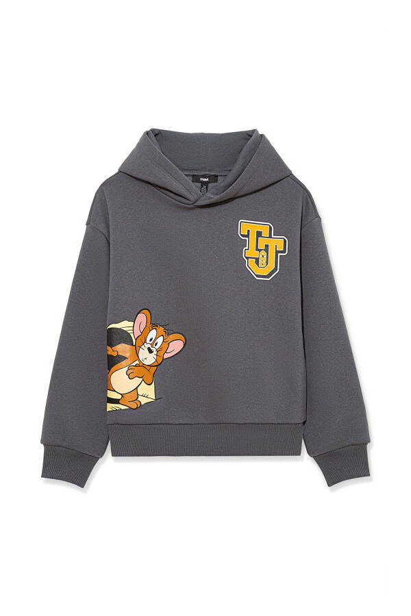 MAVİ ÇOCUK TOM & JERRY BASKILI KAPÜŞONLU SWEATSHIRT 6S10029-85309 - 2