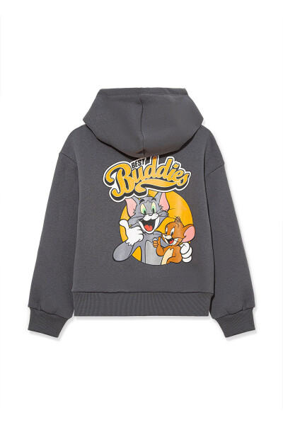 MAVİ ÇOCUK TOM & JERRY BASKILI KAPÜŞONLU SWEATSHIRT 6S10029-85309 - 3