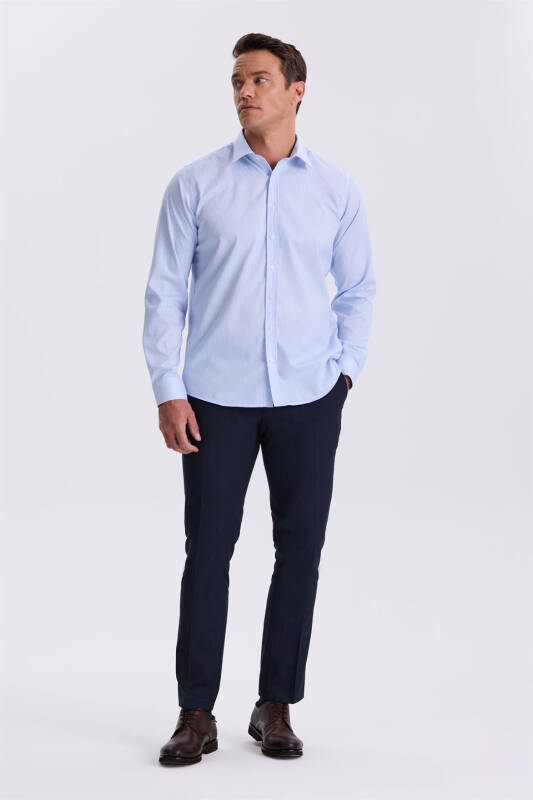 Mavi Comfort Fit 100% хлопок без утюга полосатая рубашка Non Iron - 2