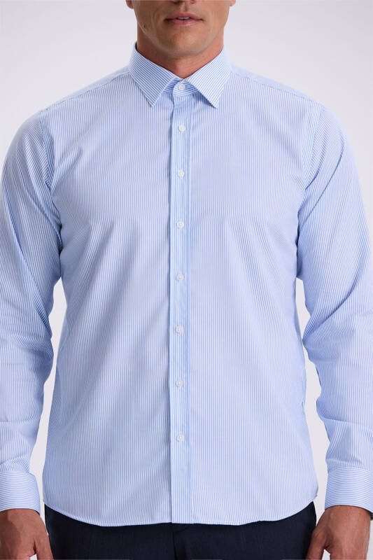 Mavi Comfort Fit 100% хлопок без утюга полосатая рубашка Non Iron - 3