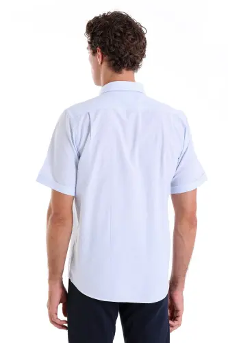 Mavi Comfort Fit Kareli Pamuklu Slim Yaka Kısa Kol Klasik Gömlek - A. Mavi Ç. - 6