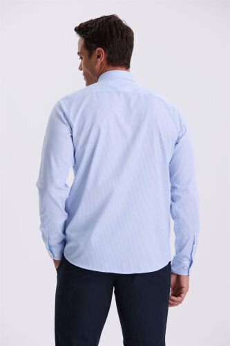 Mavi Comfort Fit No Iron 100% Cotton Striped Non Iron Shirt - 4