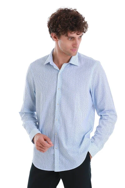 Mavi Comfort Fit с принтом Slim воротник длинные рукава Спорт - 3