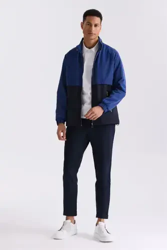 Mavi Comfort Fit toʻgʻri yoqali mavsumiy palto - Modazone (1)