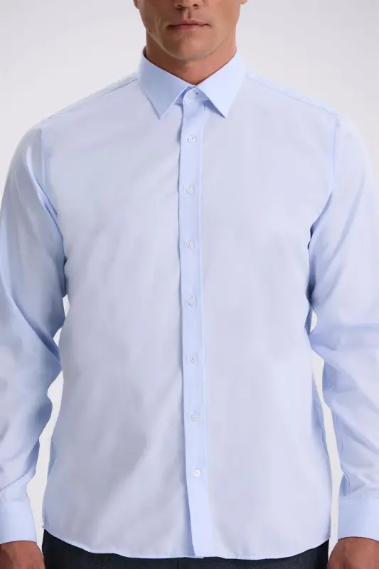 Mavi Comfort Fit Ütü Gerektirmeyen %100 Pamuk Non İron Gömlek - 3