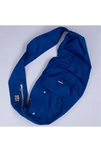 Mavi Crossbody Çanta Kedi Köpek Taşıma Çantası - Mavi - 3
